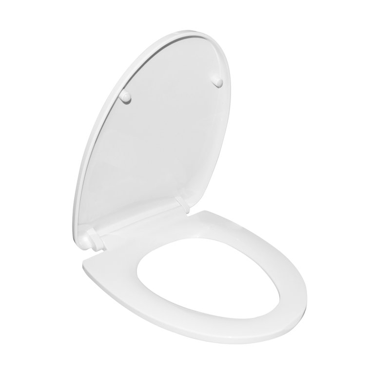 Quick-Release Elongated Toilet Seat