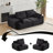 Modern Memory Foam Compressed Sofa,2 Seater Large Sectional Couches For Living Room,Pet-Friendly Cloud Modular Sectional Sofa,Corduroy Fabric,Extra Deep Loveseat,No Assembly Required-393679025