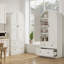 Armoire garde-manger arquée de 71 po de hauteur, tablette arquée en bois avec portes et tiroirs-552594948