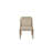 Ashleigh Aurora Leather Upholstered Sling Chair, Latte (Set of 2)