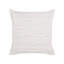 Chaseburg Striped White Square Cushion