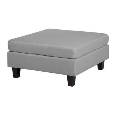 Finley 76cm Wide Square Solid Colour Cocktail Ottoman