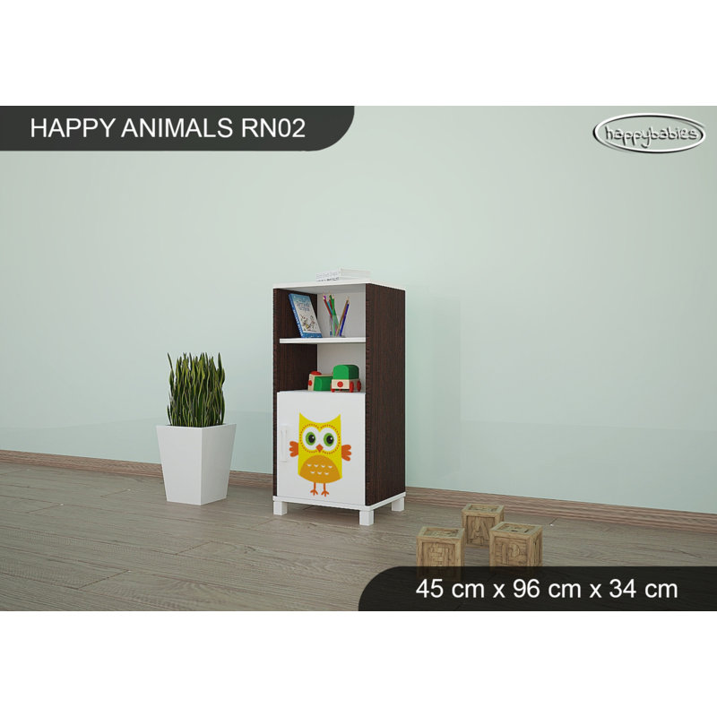 45cm W Animals Kids Cube, Chestnut