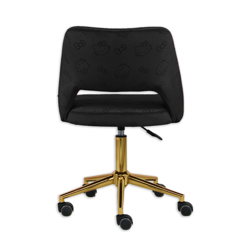Meuble de coiffeuse Moneik Hello Kitty, Velours noir