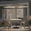 Olympia 3m Traditional Parasol with LED Light(single umbrella without base)-307328140