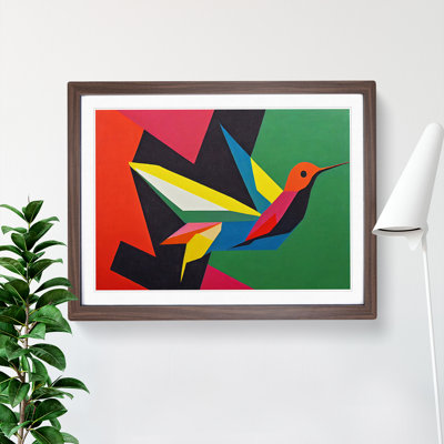 Hummingbird In Abstract Vol.1 - Single Picture Frame Print