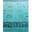 Tapis unique bleu / turquoise / gris anthracite de 6 pi 2 po x 9 pi 4 po Overdyed