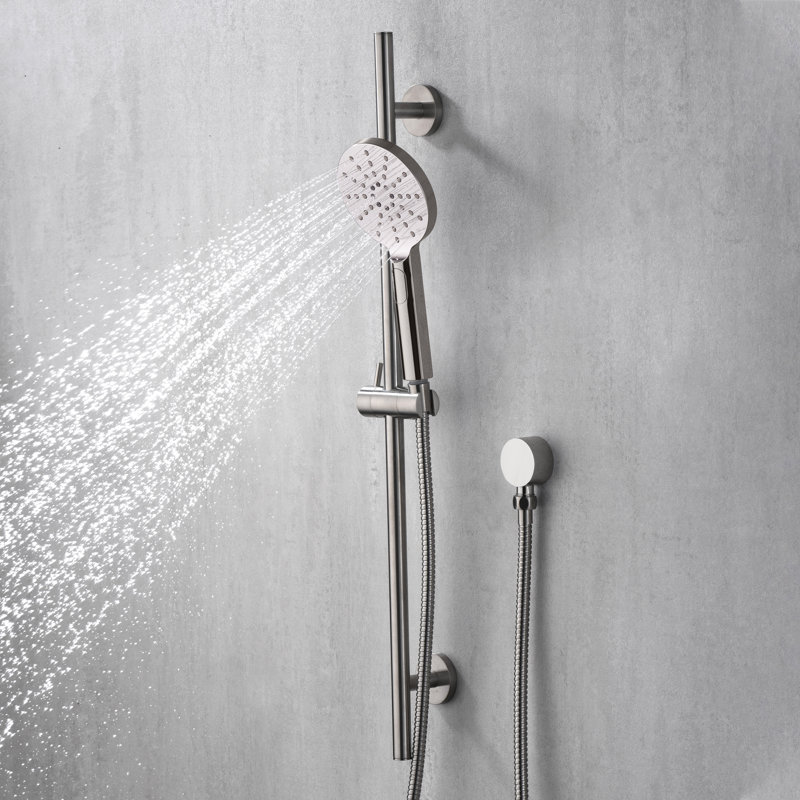 30 In. Adjustable Slide Bar For Handheld Showerheads, Brushed Nickel