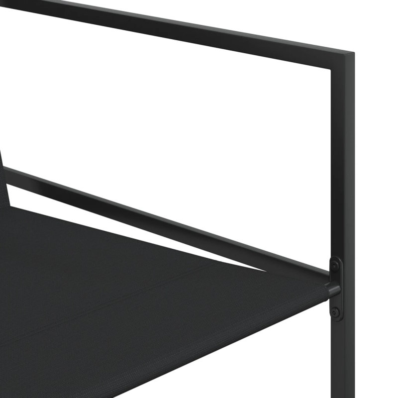  Garden Dining Set Black