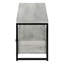 Meuble télé, console de 48 po, meuble multimédia, tiroirs de rangement, salon, chambre à coucher, stratifié gris, métal noir-135371786
