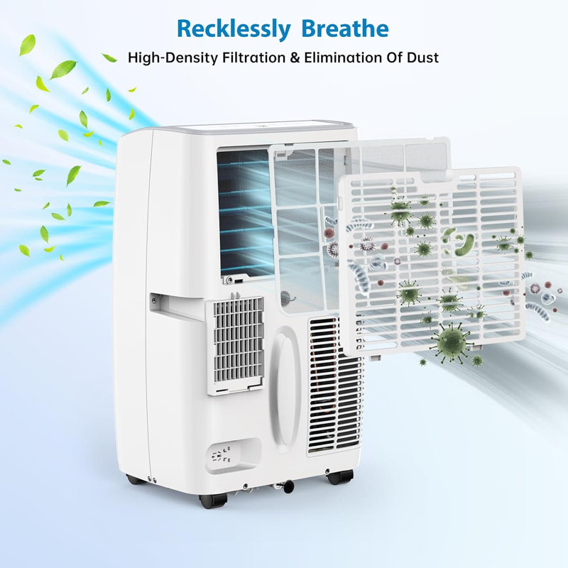 Gaomon 14000 BTUs Portable Air Conditioners with Remote Control, 3-in-1 Portable AC Unit with Fan & Dehumidifier for Room up to 750 sq.ft., Smart/Sleep Mode, 24H Timer, Installation Kit