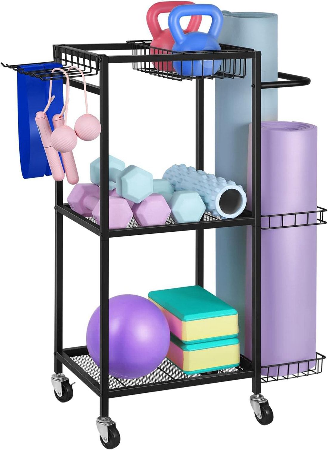 Rebrilliant Maoyan Metal Free-standing Sports Rack & Reviews | Wayfair
