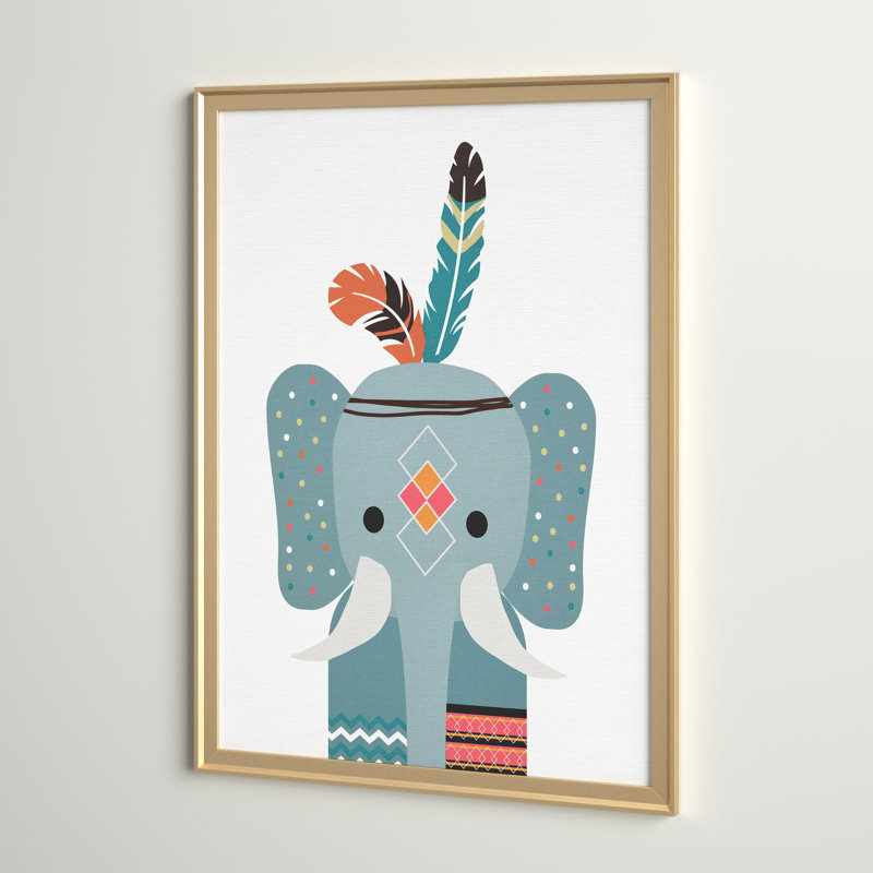 Santino, art encadré, Doré, H 30,5 po x l 42,5 po x P 1,5 po