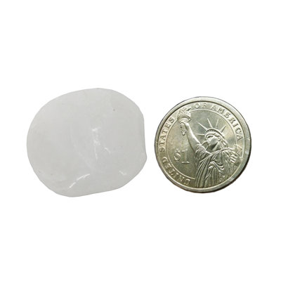 Petits sacs décoratifs en cailloux blancs polis de 3/8 po à 13/16 po (2,2 po x 2 po)