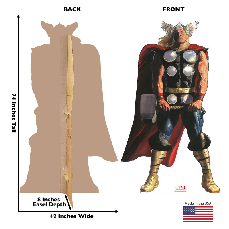 Standup Thor en carton grandeur nature