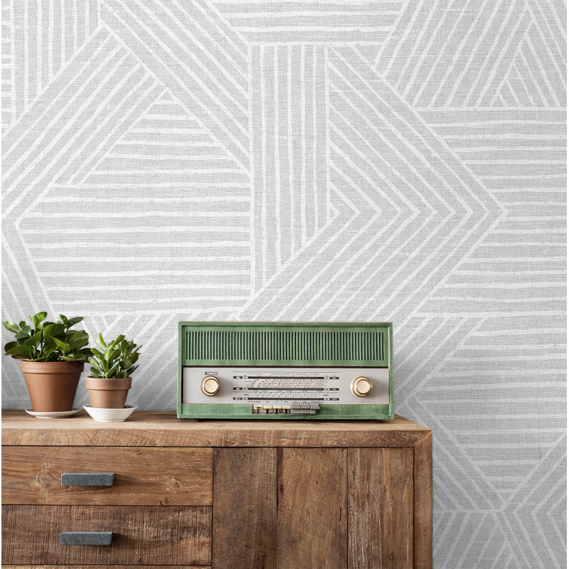 Vinyl Peel & Stick Satin Wallpaper Roll, Salt Glaze