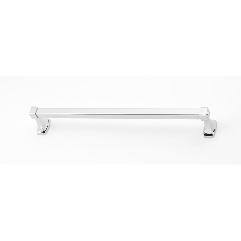 Cube 19.25" Wall Mounted Towel Bar,  2" H x 19.25" L x 3.06" D, Satin Nickel