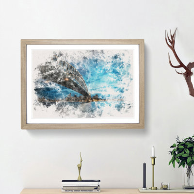 Sydney Harbour Bridge in Australia - Picture Frame Painting Print