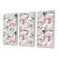 Feuilles tropicales avec flamant rose - impression sur toile flottante 3 pièces-1590571462-1590571463