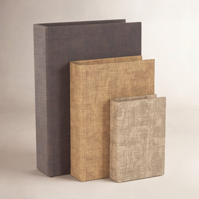 Muriel Cole And Grey Faux Leather Storage Book Box