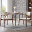 Chaises de salle à manger 12 pièces, structure en bois d'hévéa avec siège en mousse de polyuréthane, robuste et confortable pour la cuisine ou le bureau personnel