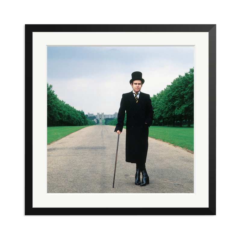 A Single Man Album Cover Variation, 25" H x 25" W, Black