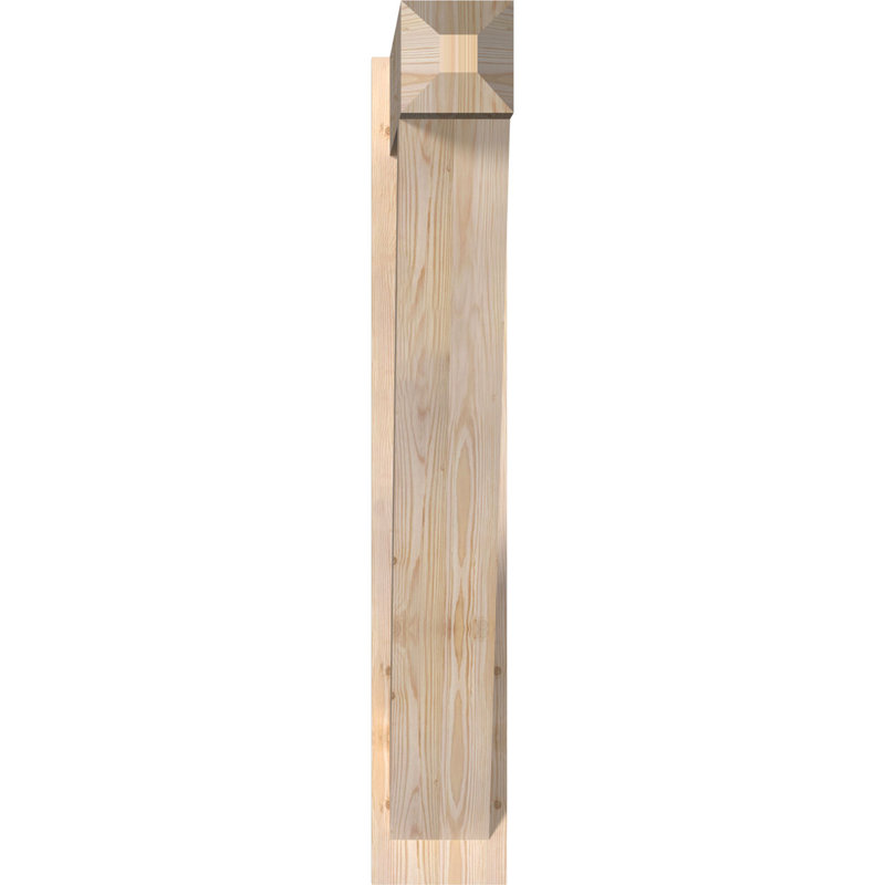 Artisan traditionnel en bois rustique, P 38 po x H 46 po, Sapin Douglas de 7 1/2 po (lisse)