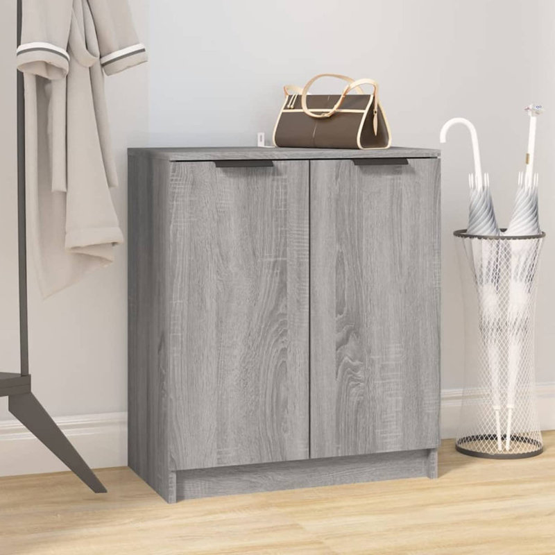 12 Pair Shoe Storage Cabinet, Grey
