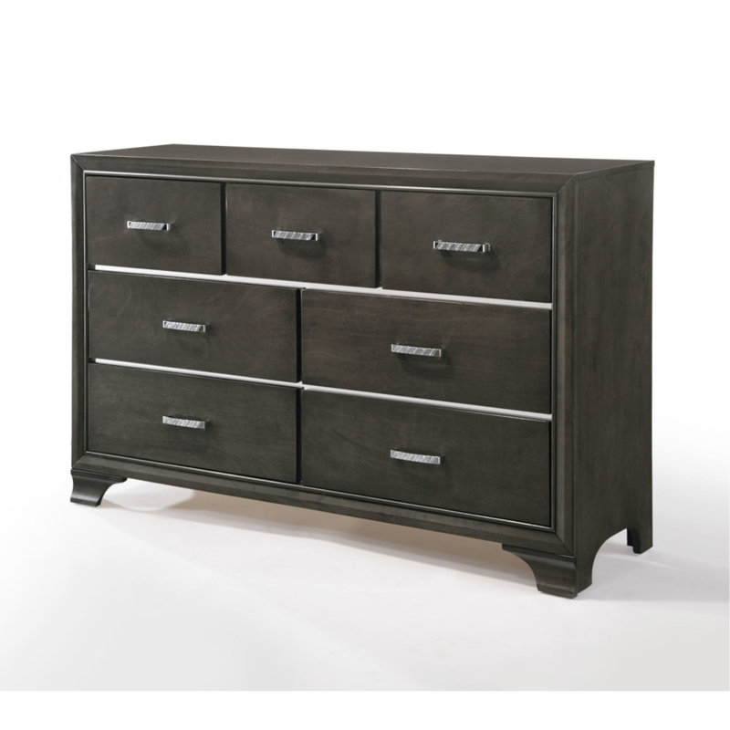 Commode sophistiquée à 7 tiroirs avec un savoir-faire exquis et un design fonctionnel