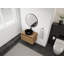 Meuble-lavabo mural 30 po avec lavabo vasque rond et armoire de rangement