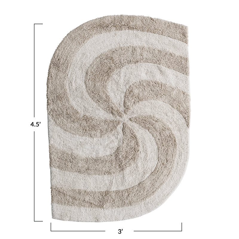 Tapis touffeté en coton 4,5 po