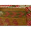 Tapis de zone en laine vert/beige/rouge 3 pi 4 po x 6 pi 6 po one-of-kind à la main noué la Doorfield
