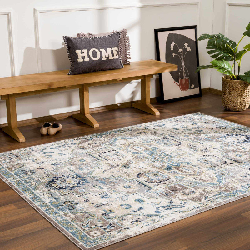 Oriental Indoor Rug, Rectangle 5'3" x 7'