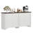 61" Large Buffet Sideboard Cabinet With 4 Fluted Doors And Storage-632635711
