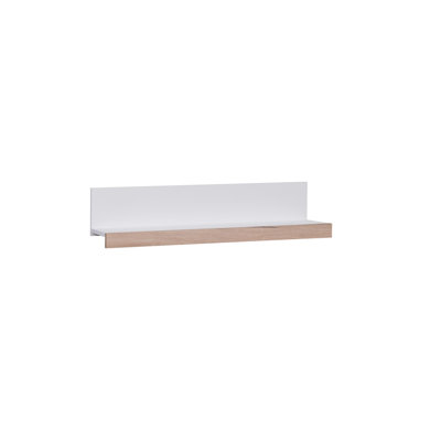Rumsey Solid Wood Floating Shelf with Adjustable Shelves
