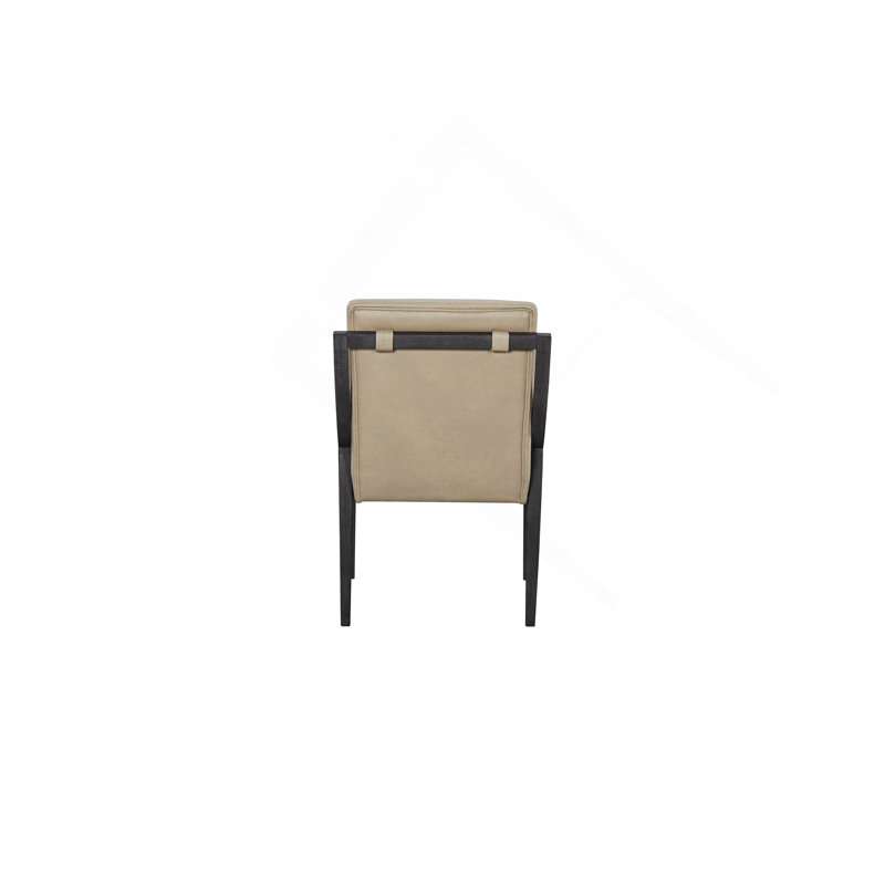 Fauteuil en cuir Sling - poivre