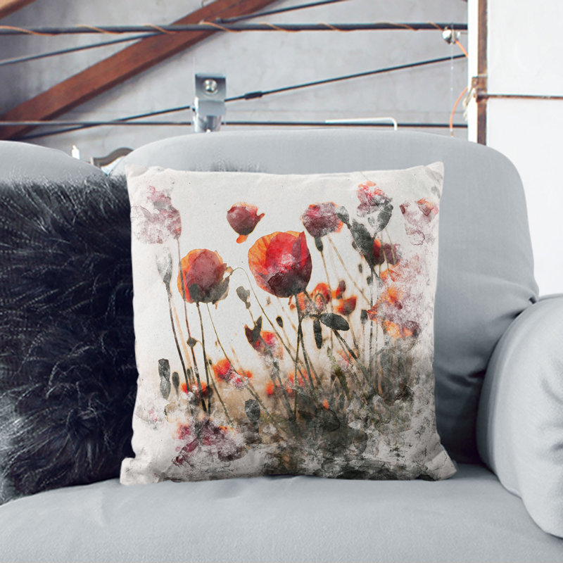 Square Throw Cushion, 55cm H x 55cm W x 20cm D