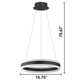 Cary 2 Light Dimmable LED Geometric Chandelier