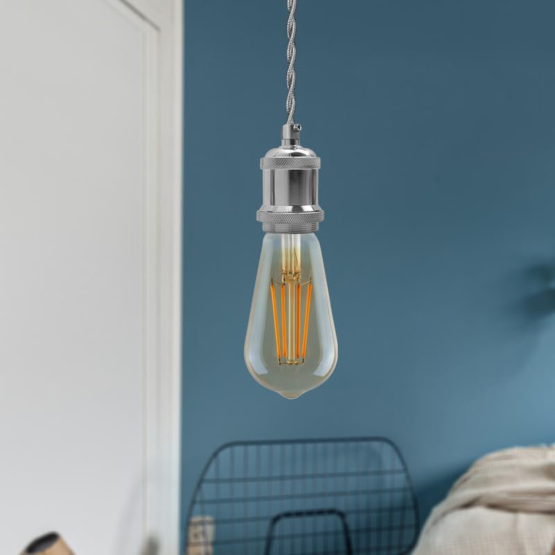 1 - Light Single Pendant, Chrome