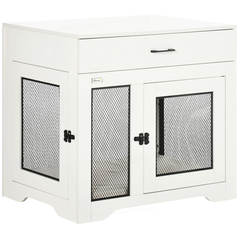 Mobilier pour cage de chien avec coussin doux et résistant à l'eau