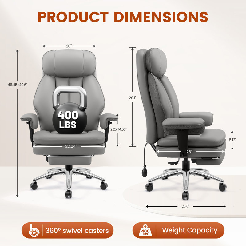 Canobieola Executive Chair, Gray