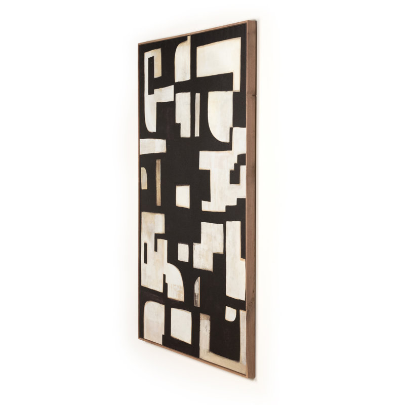 Civilization Painting by Jess Engle, 32" H x 20" W, Walnut