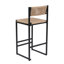 Ensemble de 2 tabourets de cuisine avec repose-pieds et tabouret de cuisine