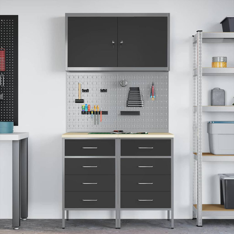 100cm W Steel Top Workbench
