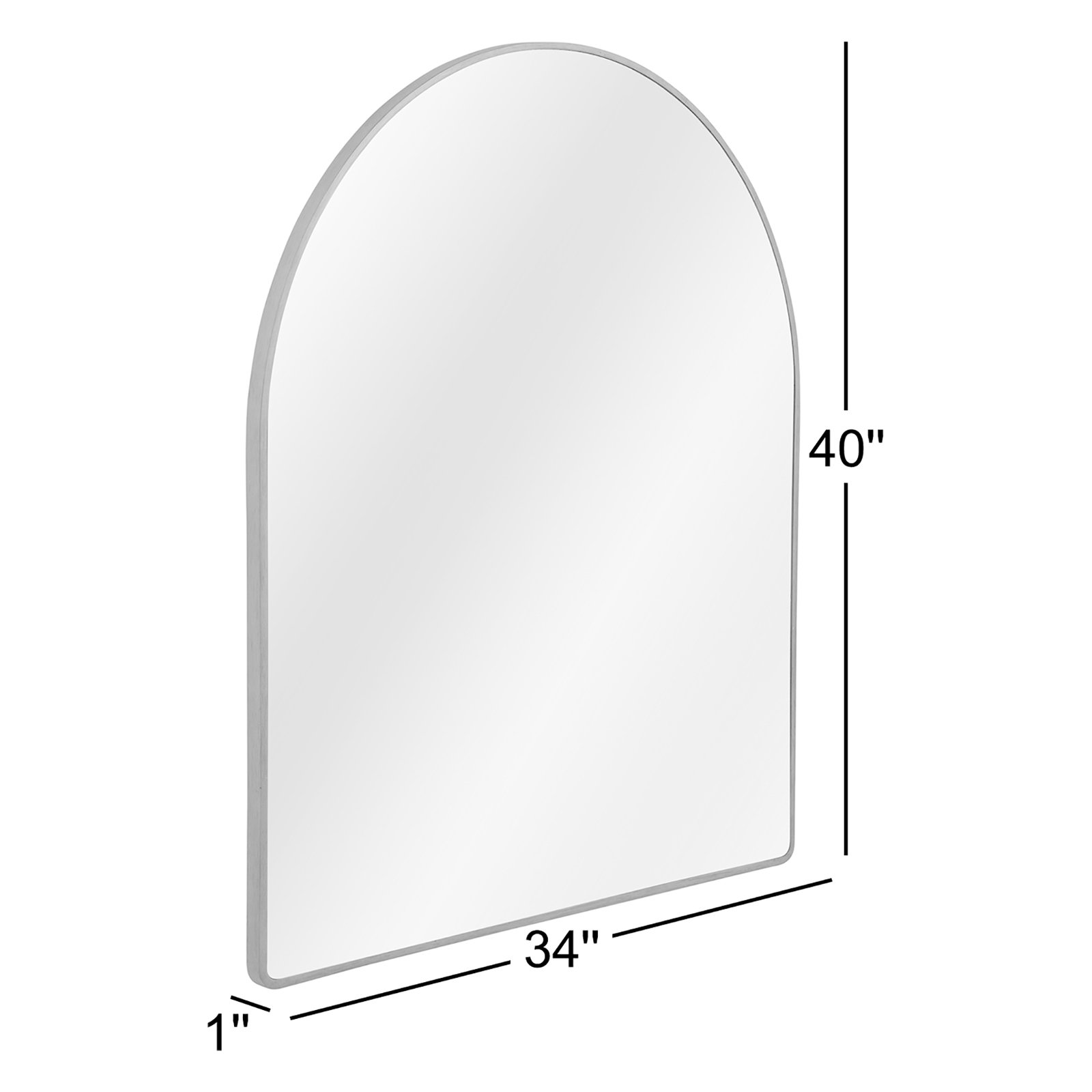 Strophe 34" Pine Accent Mirror