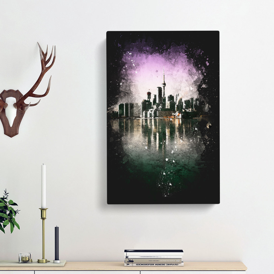 Skyline of Toronto in Canada - Wrapped Canvas