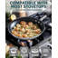 Poêle à frire antiadhésive professionnelle standard de 12 pouces de Cooks, grande poêle à omelette antiadhésive de 30 cm, poêle à sauter Wok de style restaurant robuste de tous les jours, va au lave-vaisselle-92951717