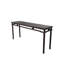 72" Long Antique Elm Console Table