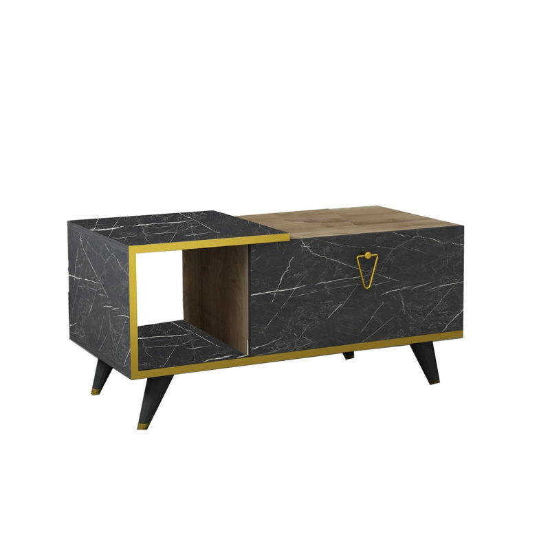 Table basse à 4 pieds avec rangement Jeno