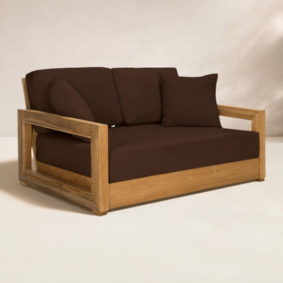Melrose 53" Teak Patio Loveseat